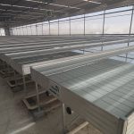 Greenhouse benches for seed research and crop trials